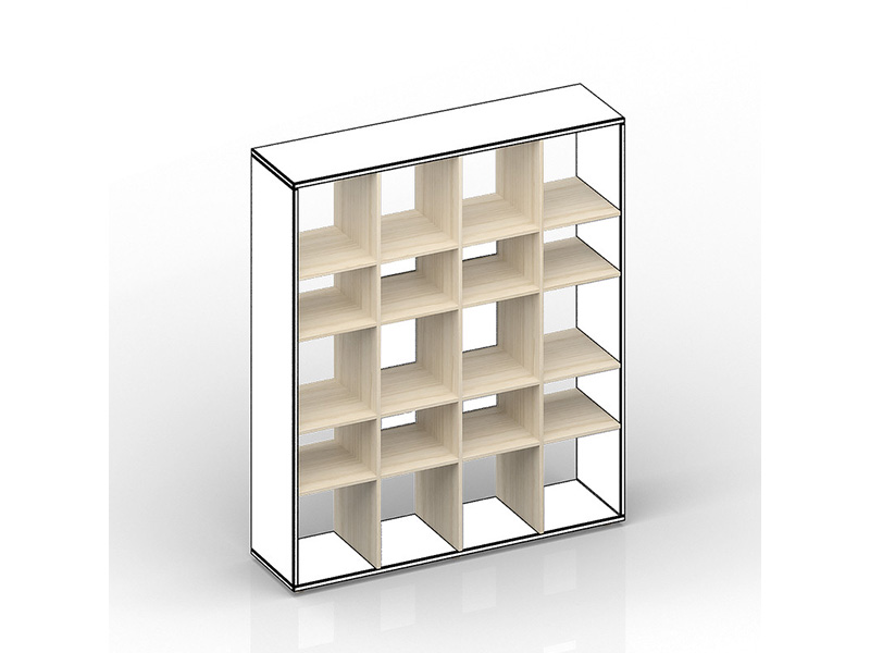 Комплект вертикальных стоек и полок для стеллажа SPINT, на сайте Галерея Офис
