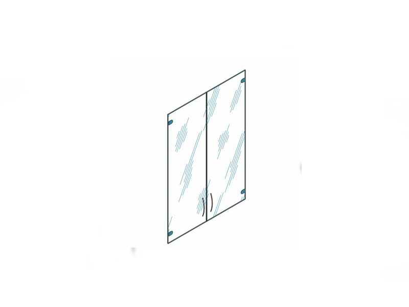 Комплект средних стеклянных дверей H115 101 8110/00/D36