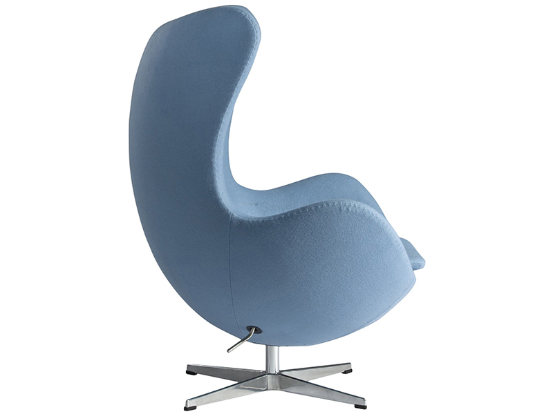 Кресло Arne Jacobsen Style Egg Chair голубая шерсть, на сайте Галерея Офис