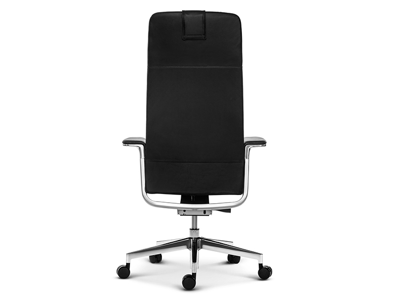 Эргономичное кресло руководителя Match HB черная кожа, на сайте Галерея Офис