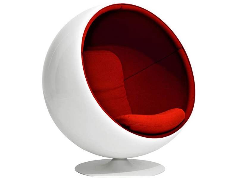 Кресло Eero Aarnio Style Ball Chair красная ткань, на сайте Галерея Офис